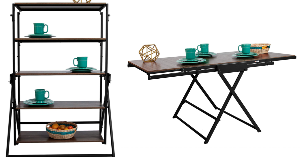 Today only: Origami Modern 2-in-1 shelf to table for $220