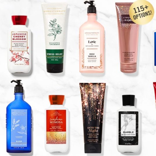 Today only: Bath & Body Works creams and lotions for $6