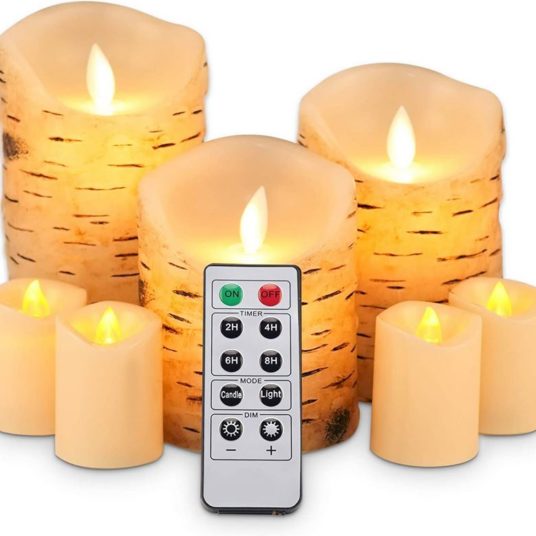 Today only: Iplacer flickering flameless birch candles for $8