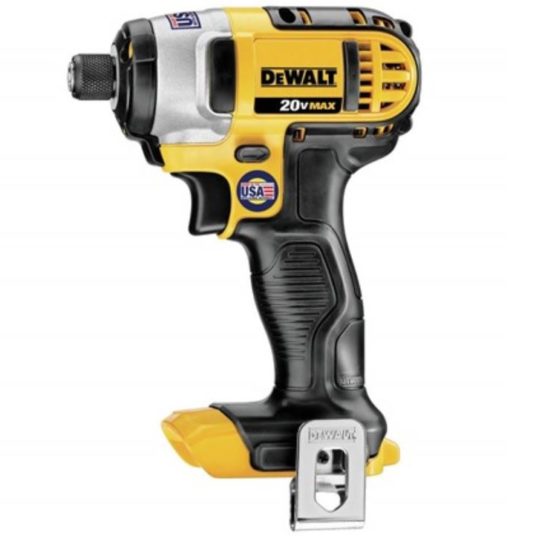 Today only: Dewalt 20V max impact driver, 1/4-inch, tool only for $70