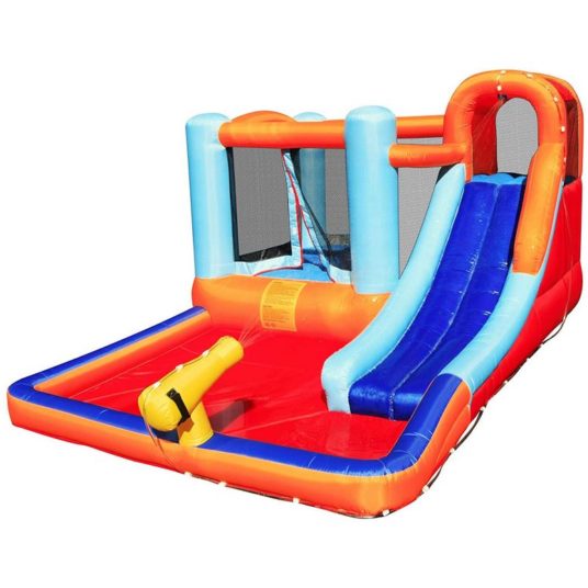 Hoovy inflatable outdoor bounce house water park slide with blower for $265