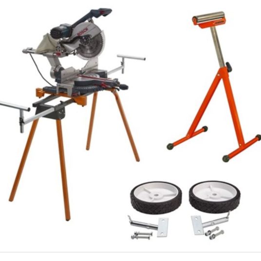 Today only: Bora miter stand saw with portable roller and bonus wheel kit for $110