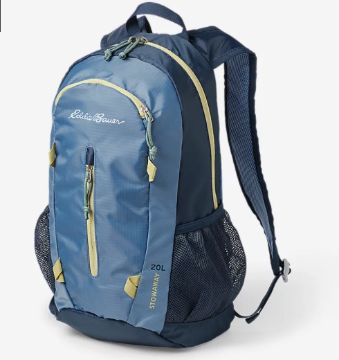 20L Eddie Bauer stowaway packable daypack for $15