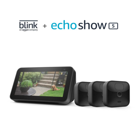 Prime members: Blink Outdoor 3 Cam Kit bundle with Echo Show 5 for $160