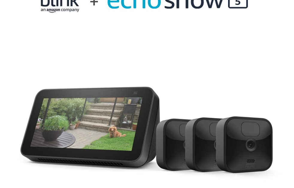 Prime members: Blink Outdoor 3 Cam Kit bundle with Echo Show 5 for $160