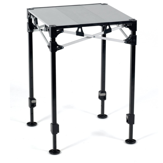E-Z UP instant table system, 2′ by 2′ for $109