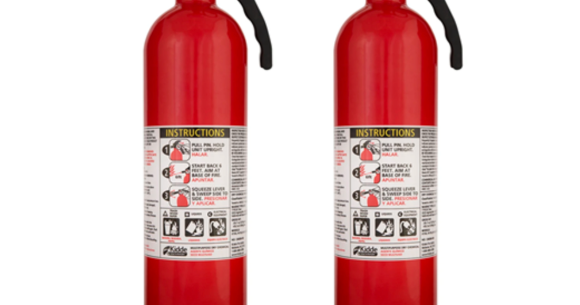 Today only: 2-pack Kidde FA110 multi-purpose home fire extinguishers for $32