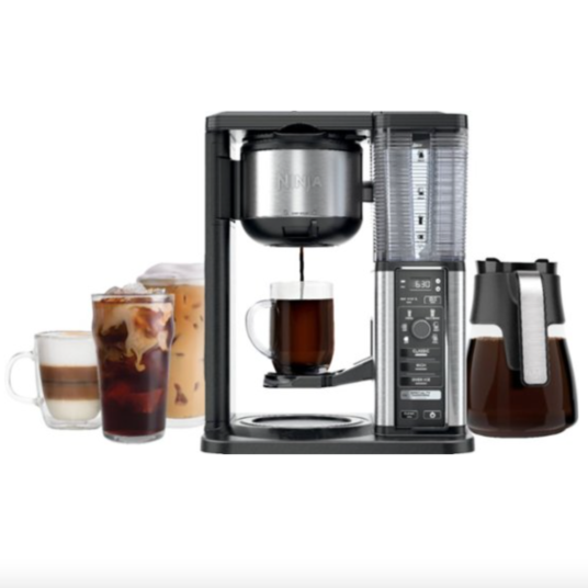 Ninja 10-cup specialty coffee maker with fold-away frother for $120