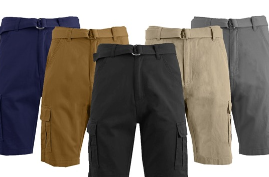 Today only: 3-pack men’s cargo or chino shorts from $25