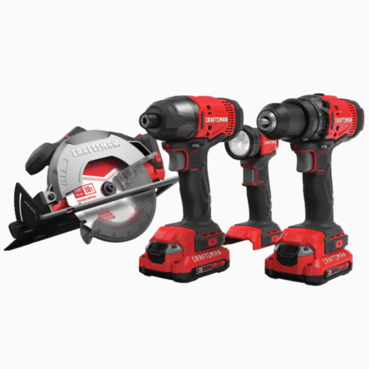 Today only: Buy a Craftsman 4-tool combo kit, get a FREE Craftsman battery