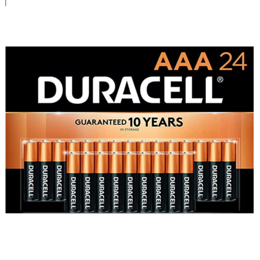 24-count Duracell Coppertop AAA batteries for $11