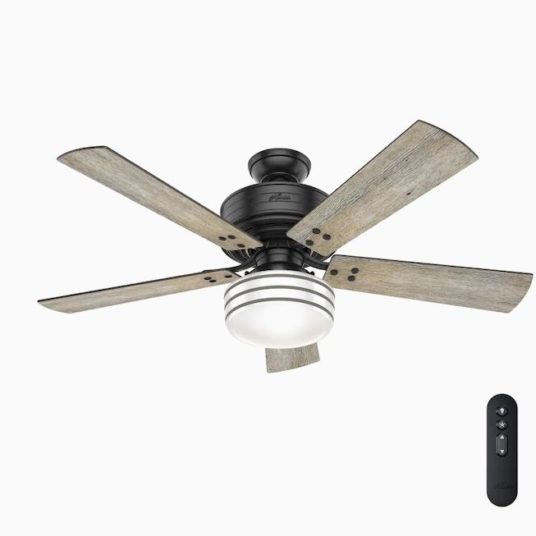 Today only: Hunter 52″ Cedar Key ceiling fan with light for $250