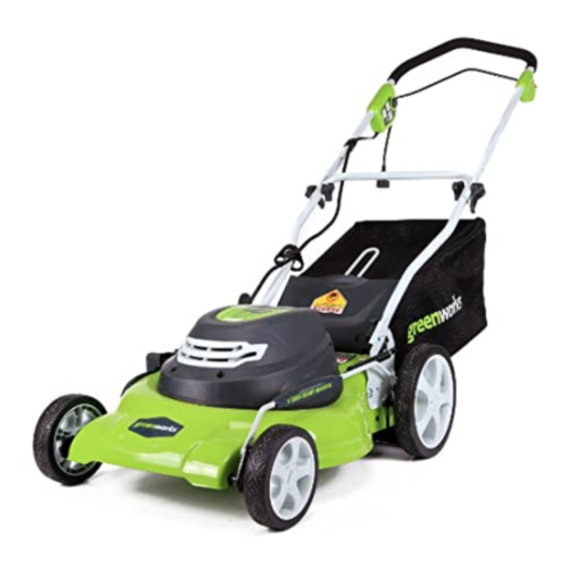 Today only: Greenworks12-Amp 20-Inch 3-in-1 electric corded lawn mower for $100