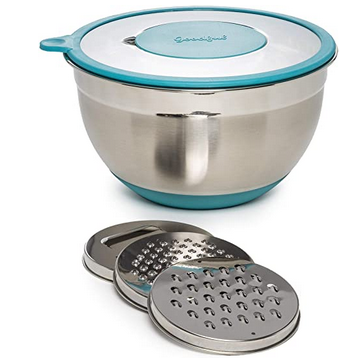 Goodful stainless steel mixing bowl with inserts for $15