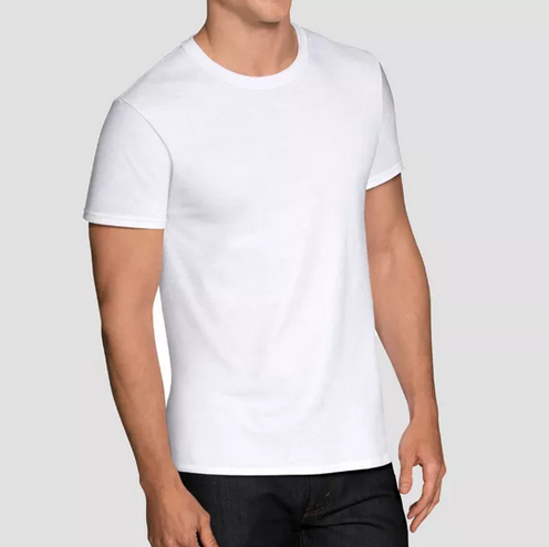 Fruit of the Loom men’s 12-pack short sleeve t-shirts for $15
