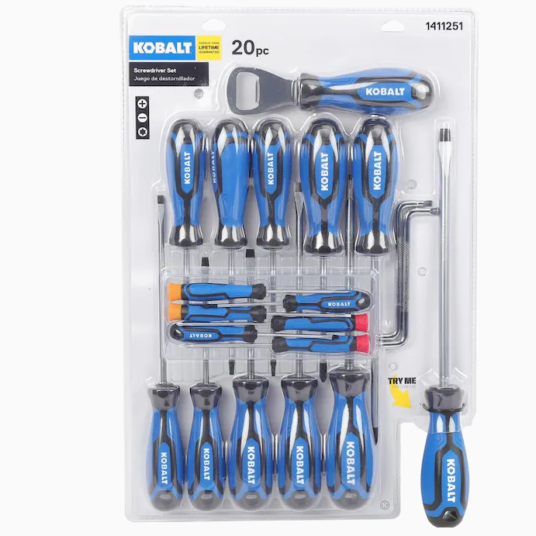 Today only: Kobalt 20-piece magnetic screwdriver set for $20
