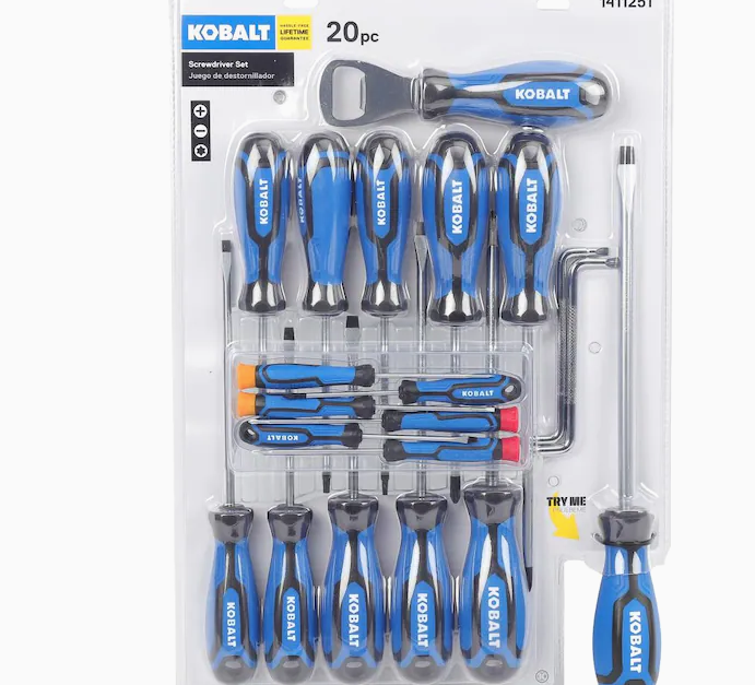 Today only: Kobalt 20-piece magnetic screwdriver set for $20