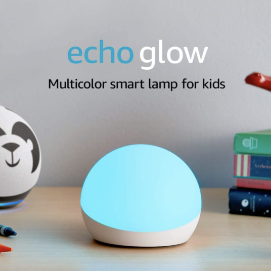 Echo Glow multi-color smart lamp for $17