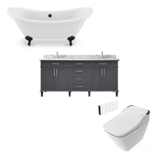 Today only: Save up to 45% on vanities, bidet and tubs
