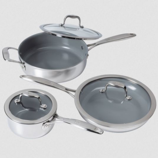 Today only: Zwilling titanium 6-piece CeraForce cookware set for $85 shipped