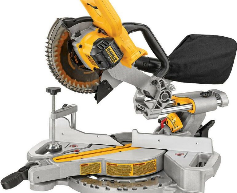 Dewalt 20V cordless 7-1/4 in. compound miter saw (tool only) for $250