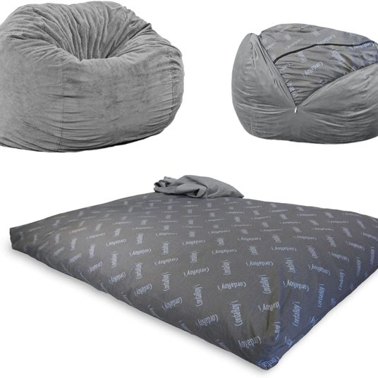 CordaRoy’s Chenille convertible bean bag chair in queen for $210