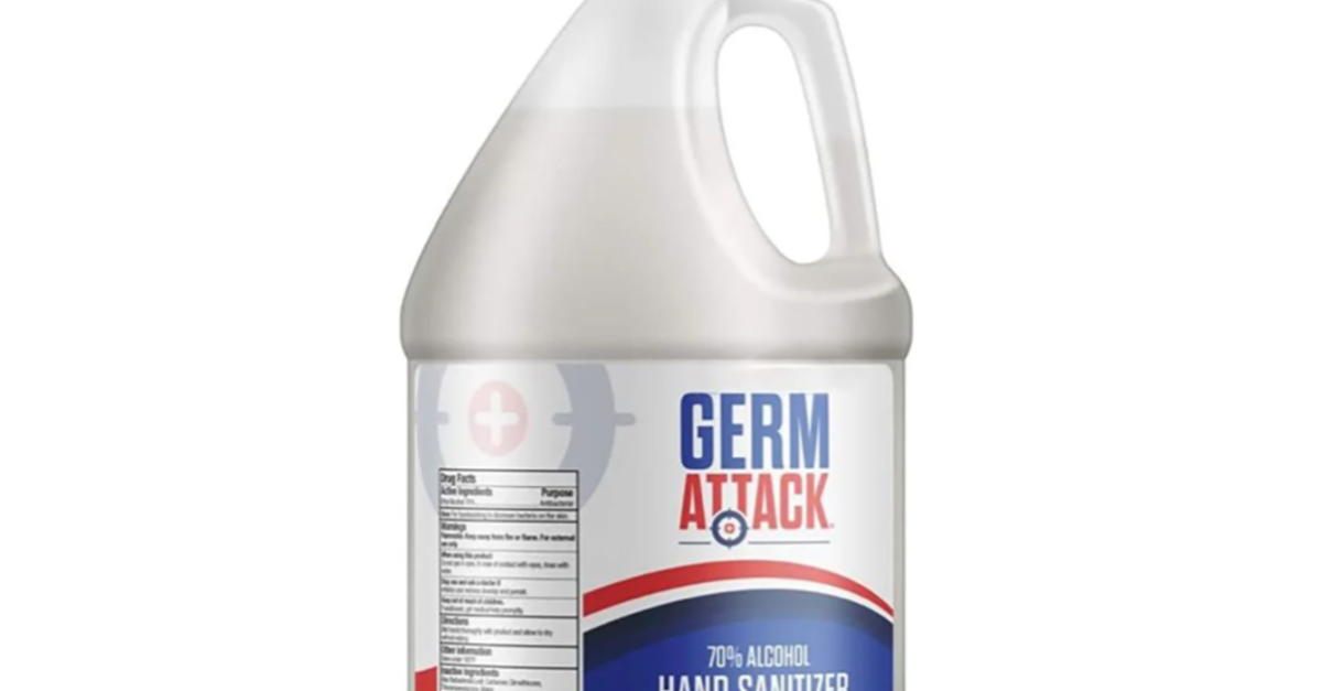 Germ Attack 1-gallon antibacterial hand sanitizer for $5