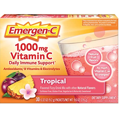30-count Emergen-C 1000mg Vitamin C powder for $4