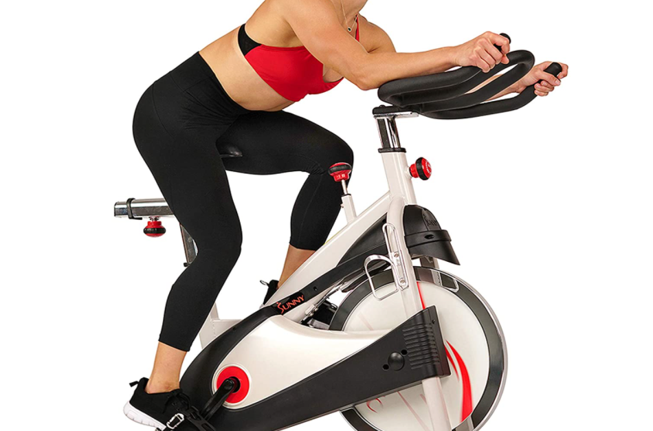 Sunny Health & Fitness premium indoor cycling exercise bike for $272