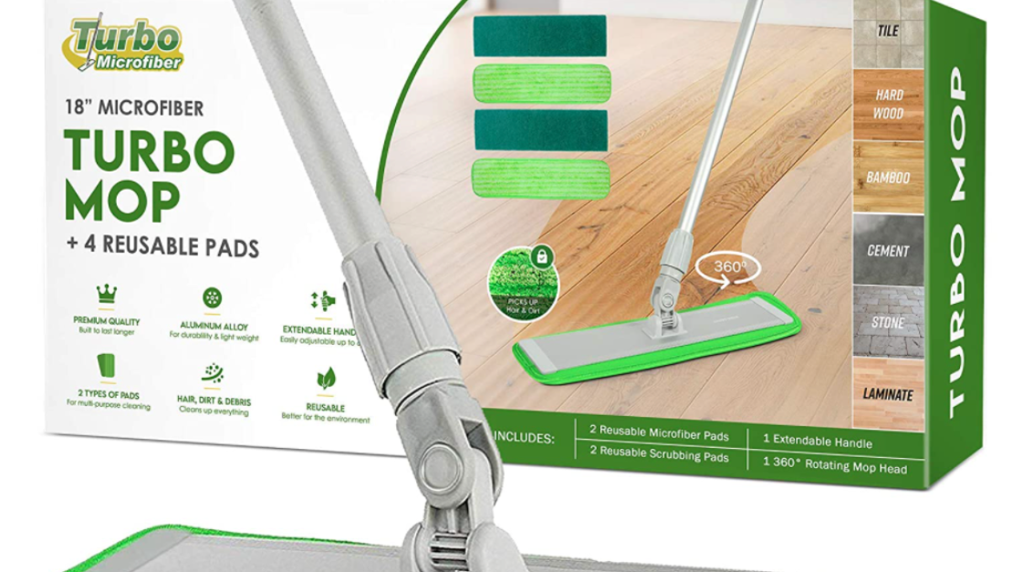 Today only: Turbo microfiber wet mop and cleaning pads starting at $16
