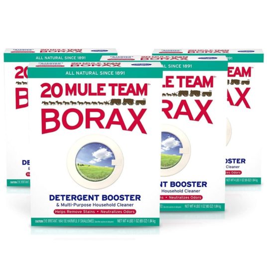 4-pack 20 Mule Team all natural borax detergent booster & multi-purpose cleaner for $12