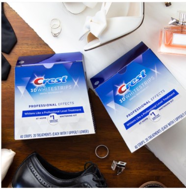 Crest 3D White Strips 40-treatment teeth whitening kits for $45, free shipping