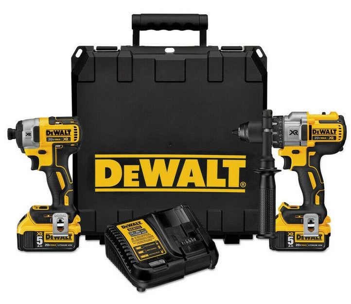Dewalt 20V MAX hammer drill & impact driver kit for $298