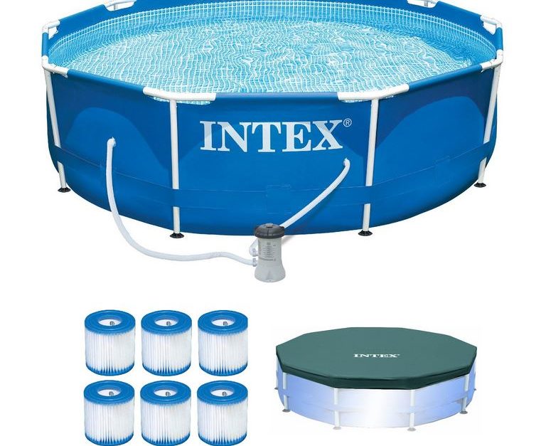Intex 10-ft. x 30-in. above ground pool set for $180