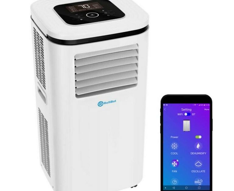 Rollicool 14,000 BTU portable air conditioner with dehumidifier fan for $374