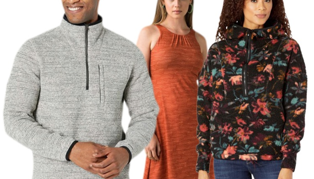 Today only: prAna men’s and women’s apparel starting at $24