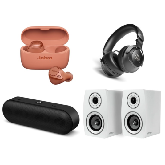 Today only: Headphones and speakers from $60