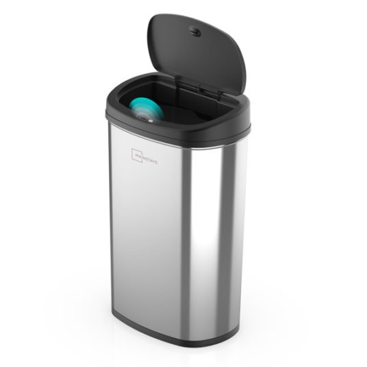 Mainstays 13.2-gallon motion sensor trash can for $35