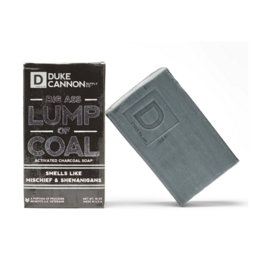 Duke Cannon Black Friday sale: FREE Lump of Coal soap with any purchase