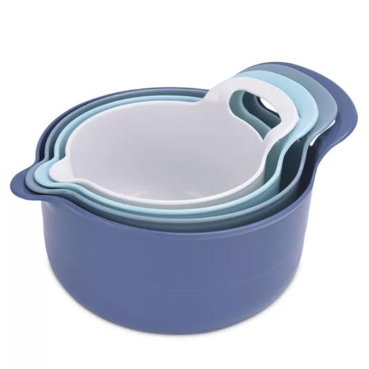 Enchante Cook With Color 4-piece mixing bowl set for $8