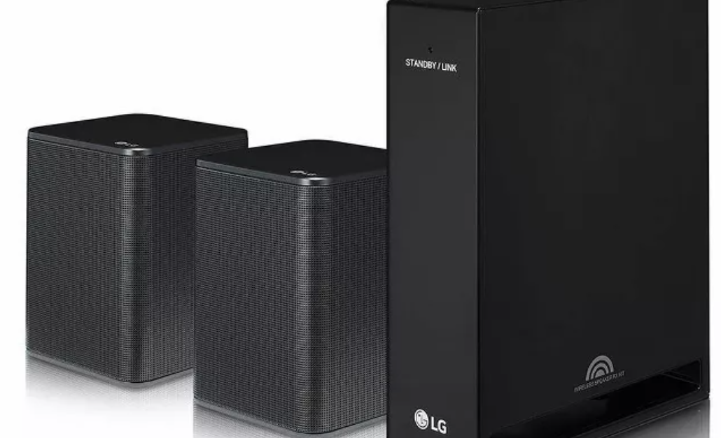 LG 2.0 channel rear speaker kit for LG sound bars for $130