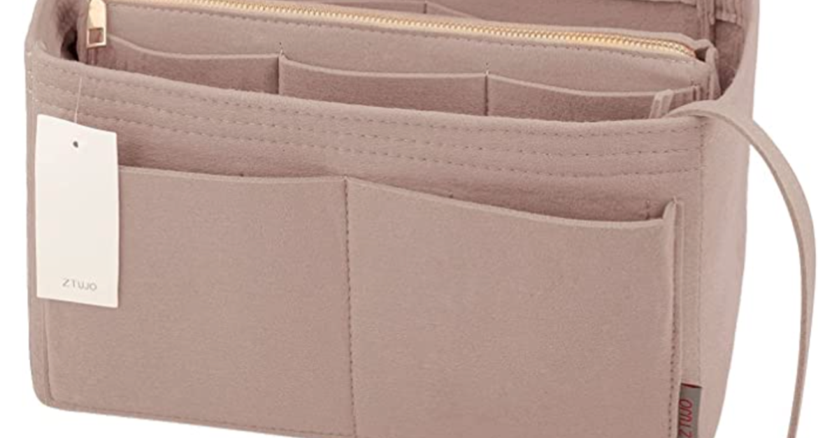 Purse organizer bag with metal zipper from $13