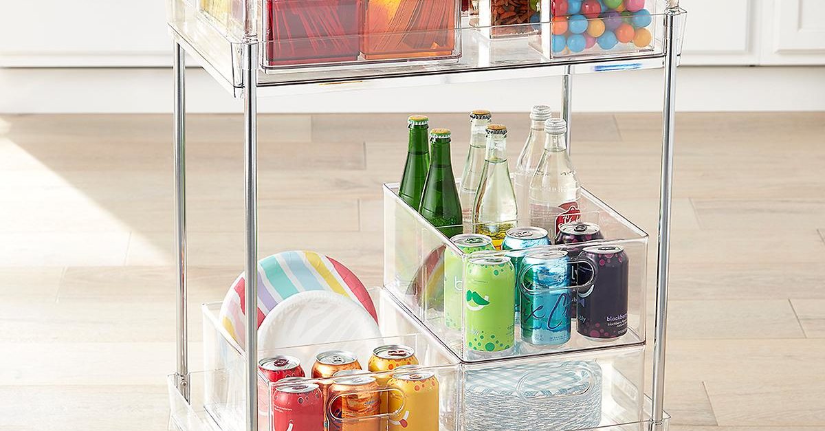 Get a FREE iDesign acrylic rolling cart with $225 spend at The Container Store