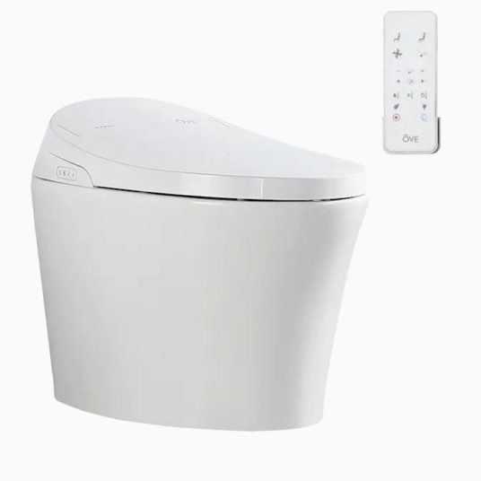 Today only: OVE Decors Lena white elongated WaterSense toilet with bidet for $979