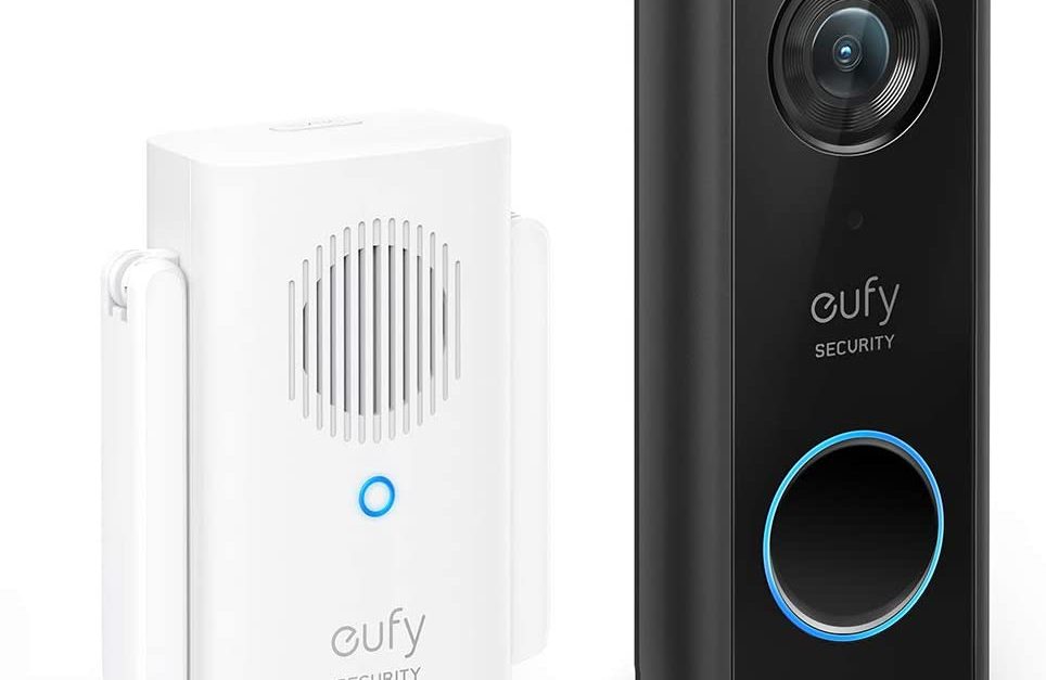 eufy Security 1080p Wi-Fi video doorbell with chime for $80