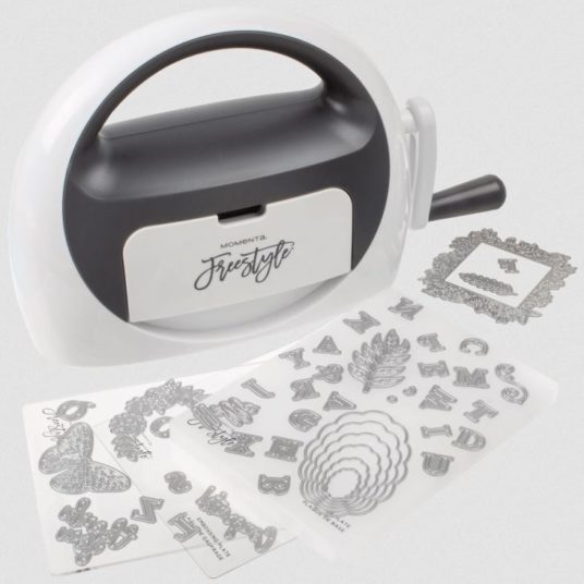 Momenta Freestyle die-cutting machine and 44-piece metal die bundle for $48 shipped
