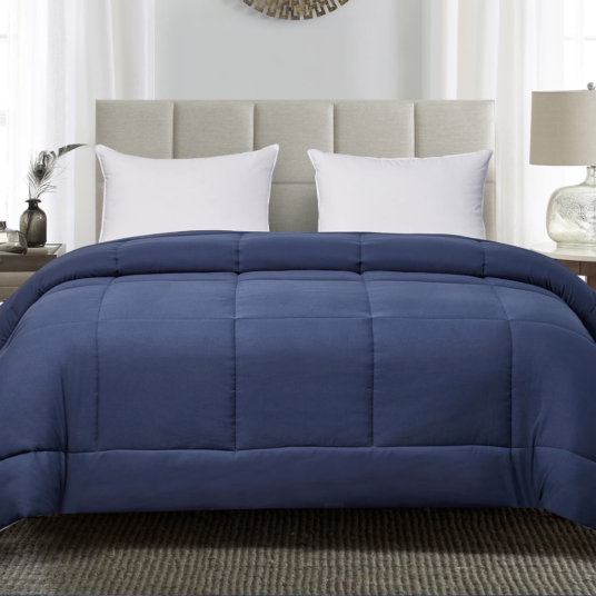 Any-size Blue Ridge reversible down alternative comforter for $20