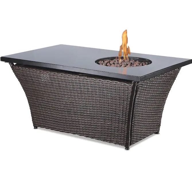 Today only: Blue Rhino 48-in W 50,000-BTU steel propane gas fire pit table for $324
