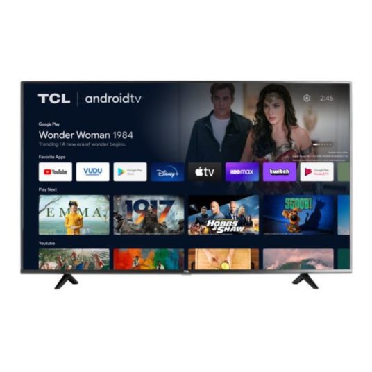 TCL 55″ class 4-Series 4K smart Android TV for $298