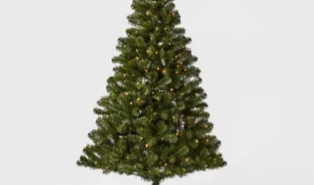 6-ft. pre-lit artificial Christmas tree for $36
